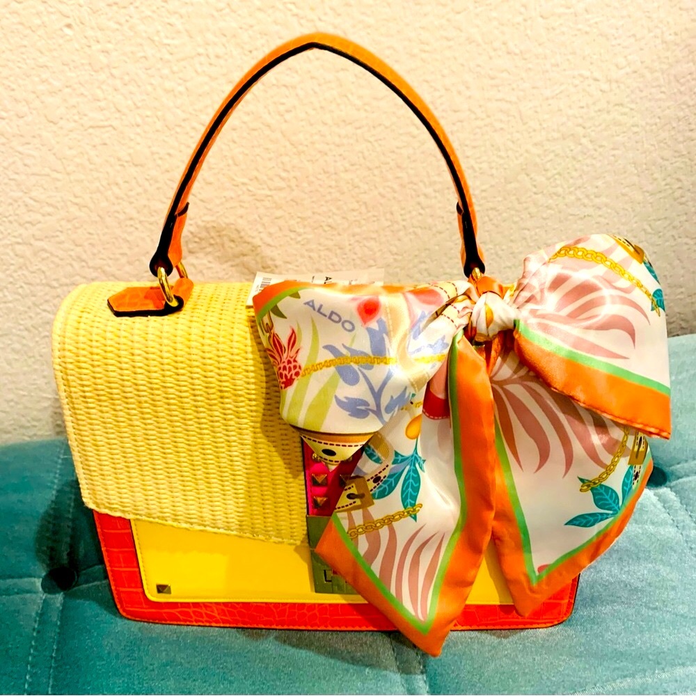 NWT Aldo Spring colors top handle handbag